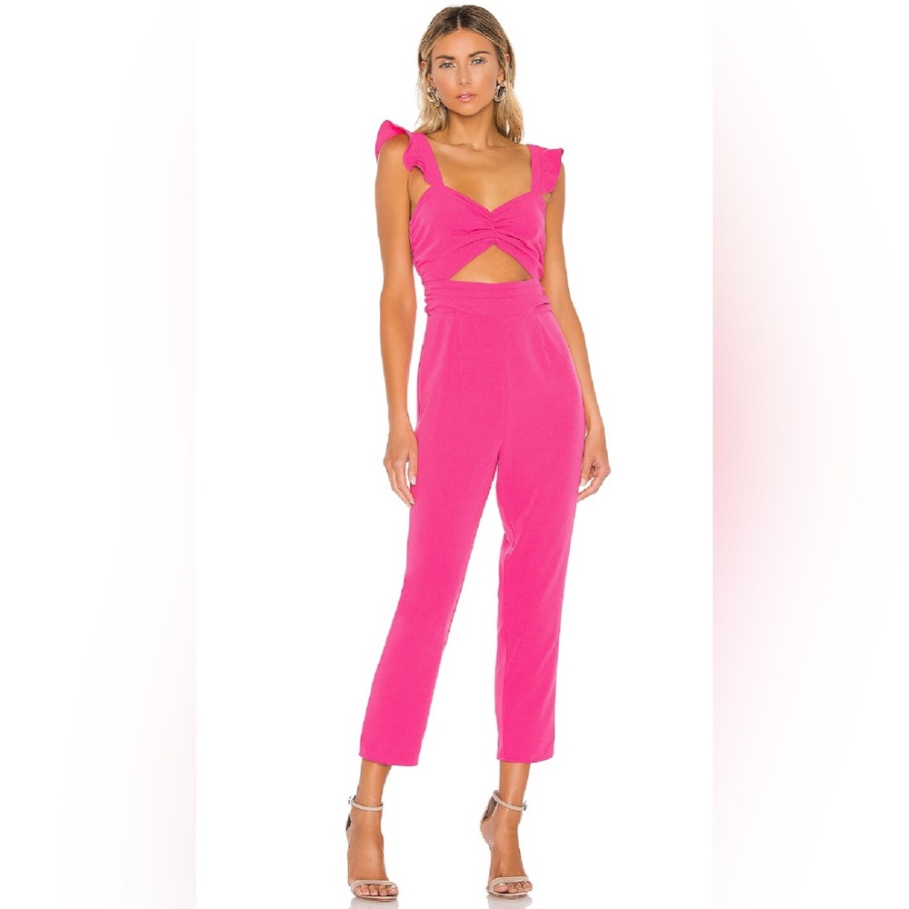 Lovers + Friends Knox Jumpsuit in Hot Pink